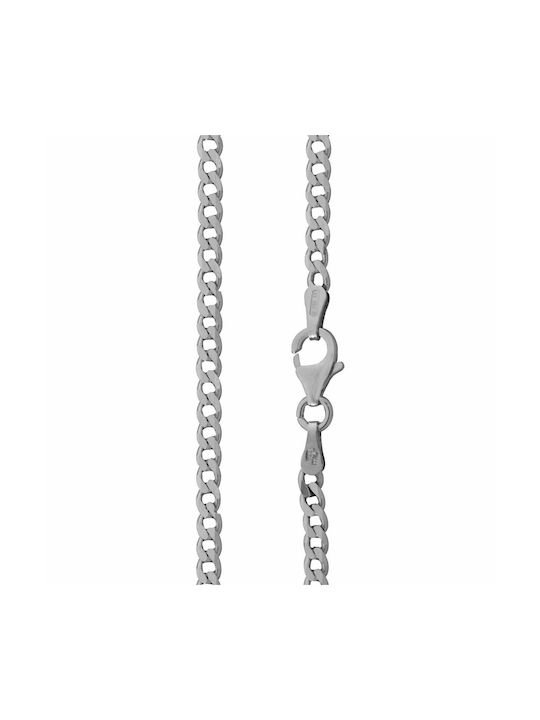 Silver Chain Neck Thin Thickness 3.5mm and Length 55cm