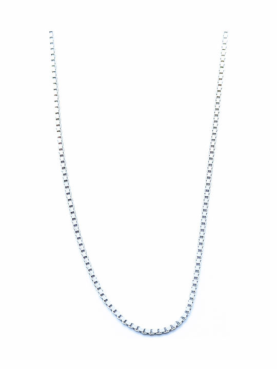 PS Silver Ασημένια Αλυσίδα Λαιμού Μήκους 42cm
