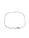 PS Silver Silver Chain Hand Theta Thin Thickness 4mm and Length 17cm