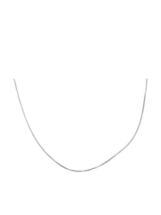 Ortaxidis White Gold Chain Neck 14K Length 40cm