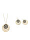 Tatu Moyo Set with Necklace & Earrings from Gold