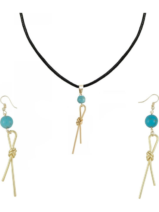 Tatu Moyo Set with Necklace & Earrings from Gol...