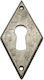 Rosette - Door Escutcheon Furniture Silver