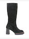 Wonders Women's Boots with Zipper Black