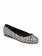 Lederne Damen Ballerinas in Schwarz Farbe