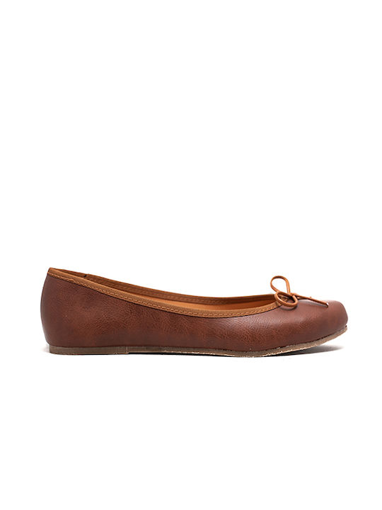 Sider Collection Γυναικείες Μπαλαρίνες σε Ταμπά Χρώμα