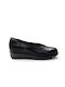 Leather Women's Moccasins in Black Color
