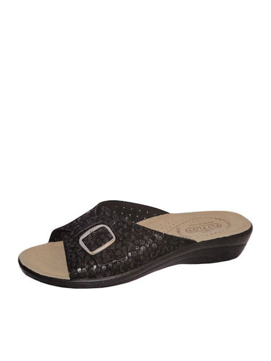 Platforme Dama Tip Slip On Negre