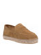 Women's Suede Espadrilles Tabac Brown