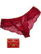 Damen Brasilien mit Spitze Rot