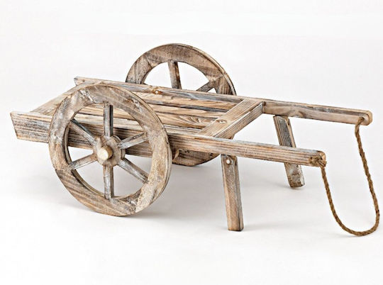 Vintage Decorative Cart Garden Wooden 76cmx41cmx30cm 0496.17023