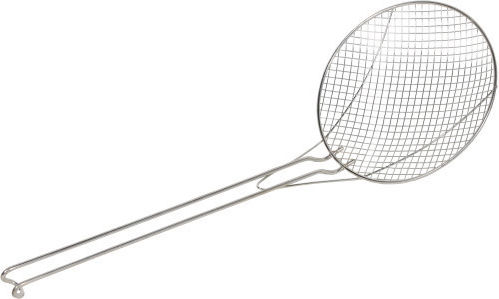 Shallow Spider Strainer Colander Stainless Steel Silver 14cm