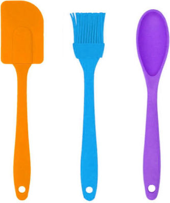 Plastic Cooking Utensil Set Multicolour 3pcs