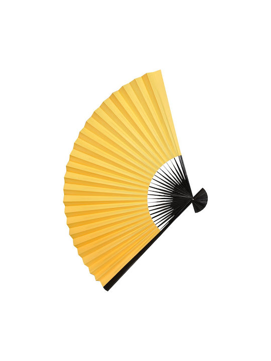 Handmade Yellow Fabric Fan Wall Decor 97cm