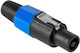 DM Pro Βύσμα Speakon male Μπλε DM-0059-L