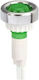LED Ενδεικτική Λυχνία 220V Πράσινο 1τμχ 30801-023