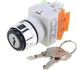 On-Off switch Key Switch Silver 1pcs