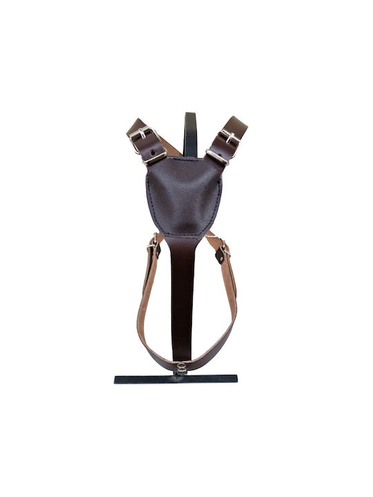 ByLeather Σαμαράκι Σκύλου Δερμάτινο Καφέ Small / Large 7056-7058