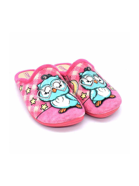 Comfy Anatomic Anatomic Papuci pentru copii Roz Owl Leather Ftoot321