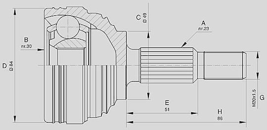 Open Parts Gelenk-Bausatz für Renault Clio