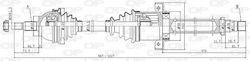 Open Parts Half Axle for Mercedes-Benz 180 Open Parts Half Axle for Mercedes-Benz 180