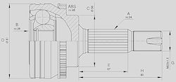 Open Parts Μπιλιοφόροι για Saab 99 Toyota Yaris Open Parts Μπιλιοφόροι για Saab 99 Toyota Yaris