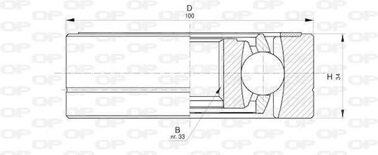 Open Parts Gelenk-Bausatz für Audi A3