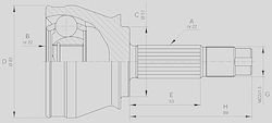 Open Parts Μπιλιοφόροι για Fiat Strada Saab 99 Open Parts Μπιλιοφόροι για Fiat Strada Saab 99