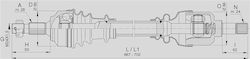 Open Parts Half Axle for Fiat Scudo Open Parts Half Axle for Fiat Scudo