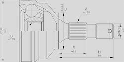 Open Parts Μπιλιοφόροι για Citroen DS4 Ferrari 308 Peugeot 3008 Open Parts Μπιλιοφόροι για Citroen DS4 Ferrari 308 Peugeot 3008