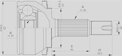 Open Parts Gelenk-Bausatz für Toyota Auris