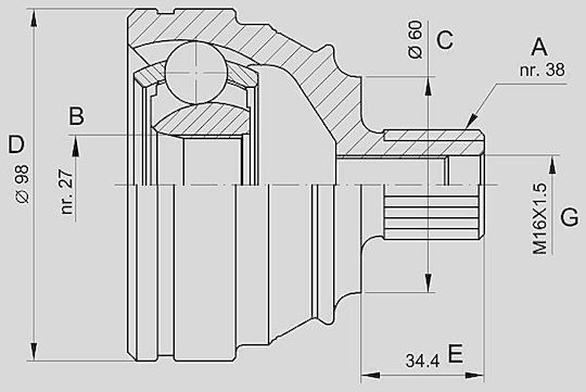 Open Parts Joint Kit for Volkswagen Transporter