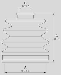 Open Parts Половин ос за