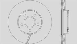 Open Parts Bremsscheiben 1Stück für Volvo V40