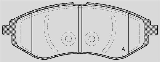Open Parts Σετ Τακάκια για Chevrolet Aveo