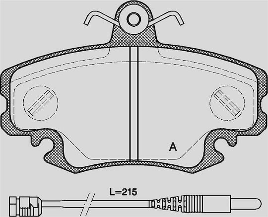 Open Parts Σετ Τακάκια για Renault Twingo