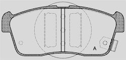 Open Parts Bremsbelag für Daihatsu Herz Suzuki Celerio