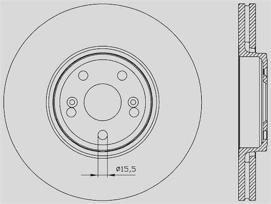 Open Parts Σετ Δισκόπλακες 1τμχ για Renault Espace