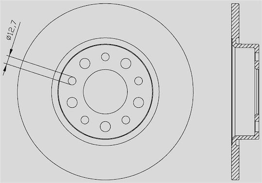 Open Parts Bremsscheiben 1Stück für Alfa Romeo Alfa 159