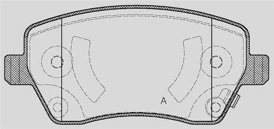 Open Parts Σετ Τακάκια για Mercedes-Benz S Nissan Micra