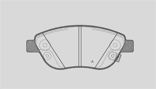 Open Parts Brake Pad for Fiat 500L