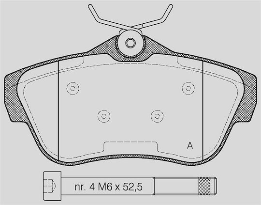 Open Parts Σετ Τακάκια για Fiat Scudo Peugeot Expert