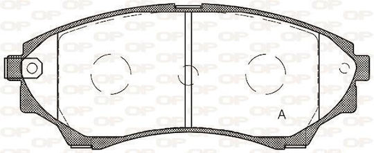 Open Parts Plăcuță de frână pentru Ford Vânător Mazda BT-50
