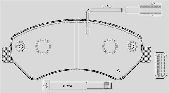 Open Parts Brake Pad for Citroen Jumper Fiat Ducato Peugeot Boxer