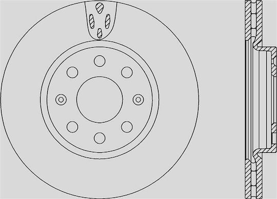 Open Parts Σετ Δισκόπλακες 1τμχ για Opel Adam