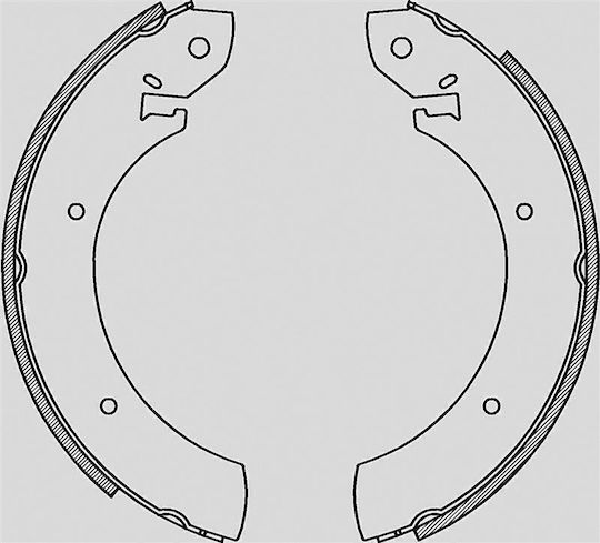 Open Parts Brake Shoe Set for Hyundai Sonata Mercedes-Benz GLS