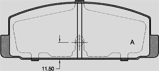 Open Parts Σετ Τακάκια για Mazda 6