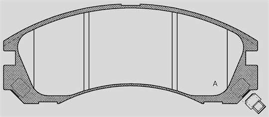 Open Parts Σετ Τακάκια για Mercedes-Benz S Mitsubishi Outlander