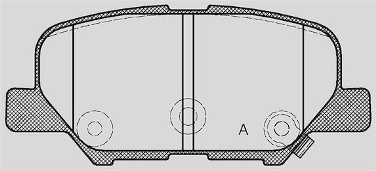 Open Parts Σετ Τακάκια για Mitsubishi Asx