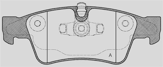 Open Parts Σετ Τακάκια για Mercedes-Benz ML